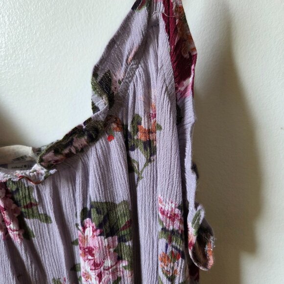 EUC NATURAL LIFE FLORAL LILAC TANK DRESS SIZE M - Picture 7 of 16